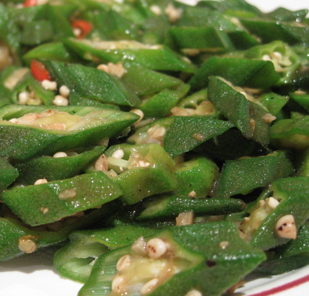 Cooked Okra Healthy Recipe