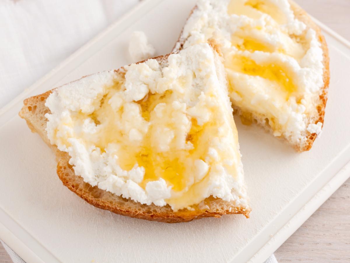 Cottage Cheese Honey Toast Healthy Recipe