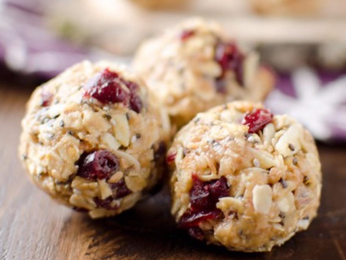 Cranberry Almond Energy Balls Healthy Recipe
