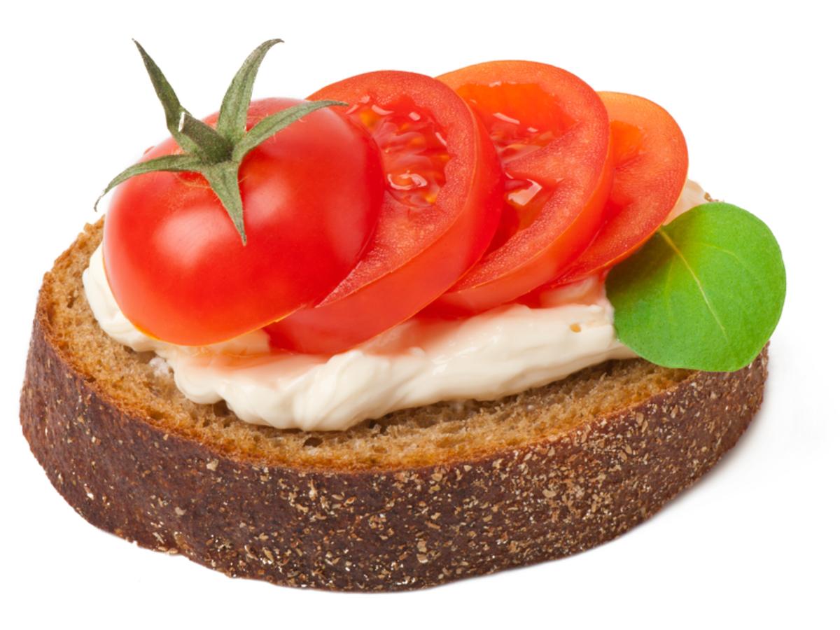 Cream Cheese and Tomato Toast Healthy Recipe