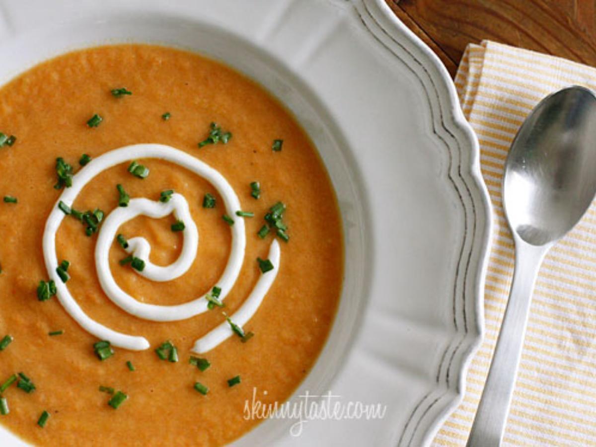 Creamy Carrot Ginger Soup Healthy Recipe