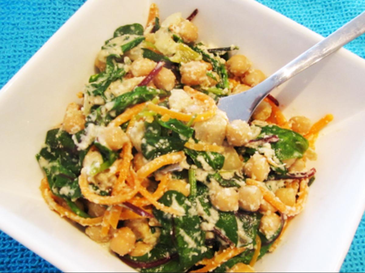 Creamy Cashew Kale & Chickpeas Healthy Recipe