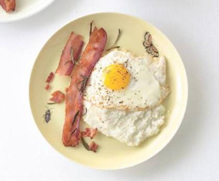 Creamy Grits with Rosemary Bacon Healthy Recipe