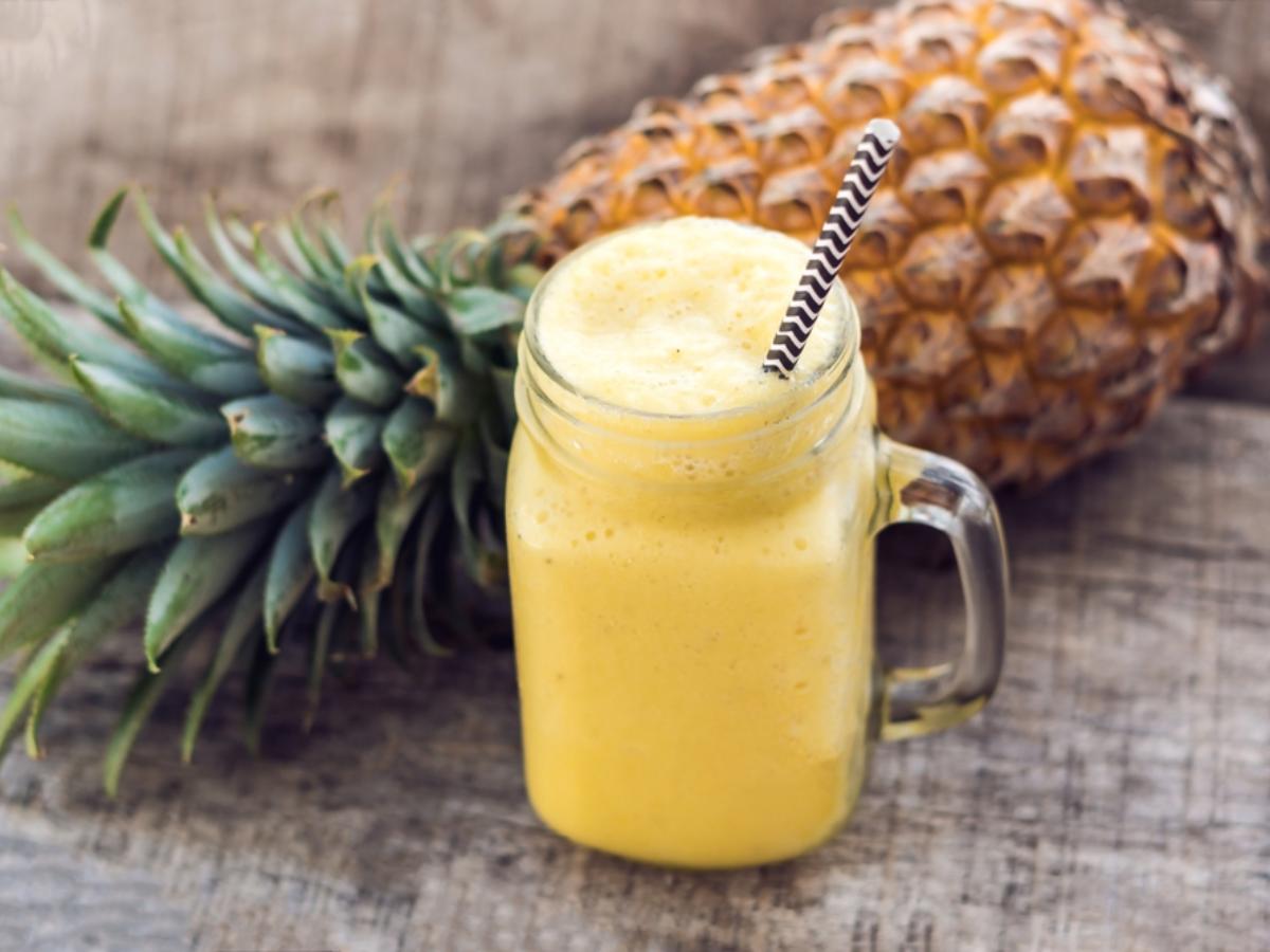 Creamy Pineapple Smoothie Healthy Recipe