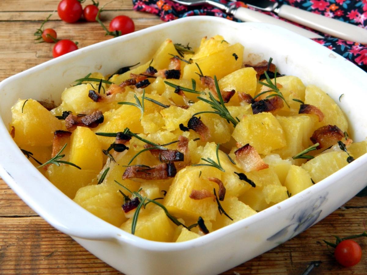 Crisp Potato and Bacon Casserole Healthy Recipe