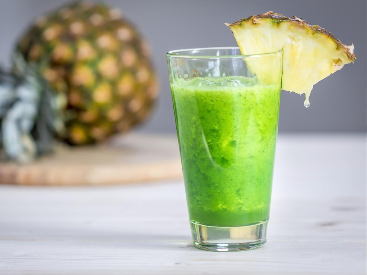 Cucumber, Pineapple, Melon Smoothie Healthy Recipe