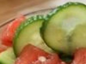 Cucumber-Watermelon Salad Healthy Recipe