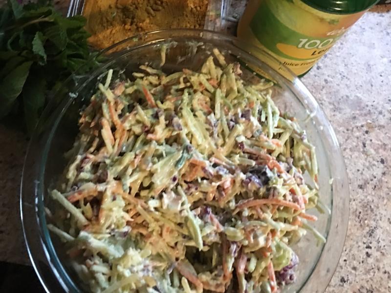 Curried Cabbage and Carrot Slaw Healthy Recipe