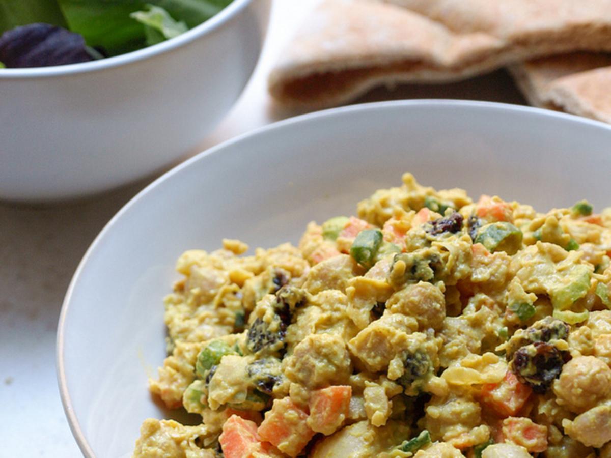 Curried Chickpea Salad Healthy Recipe