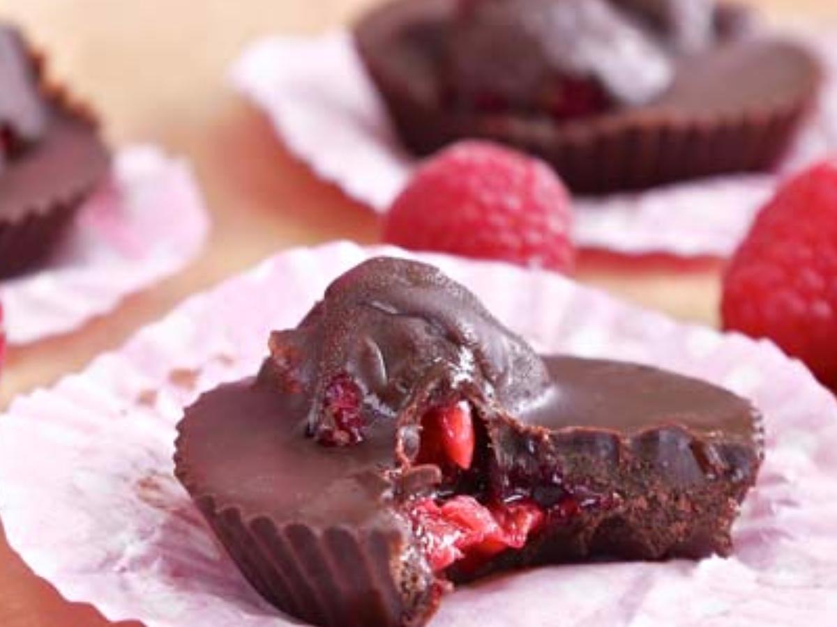 Dark Chocolate Raspberry Fat Bombs Healthy Recipe
