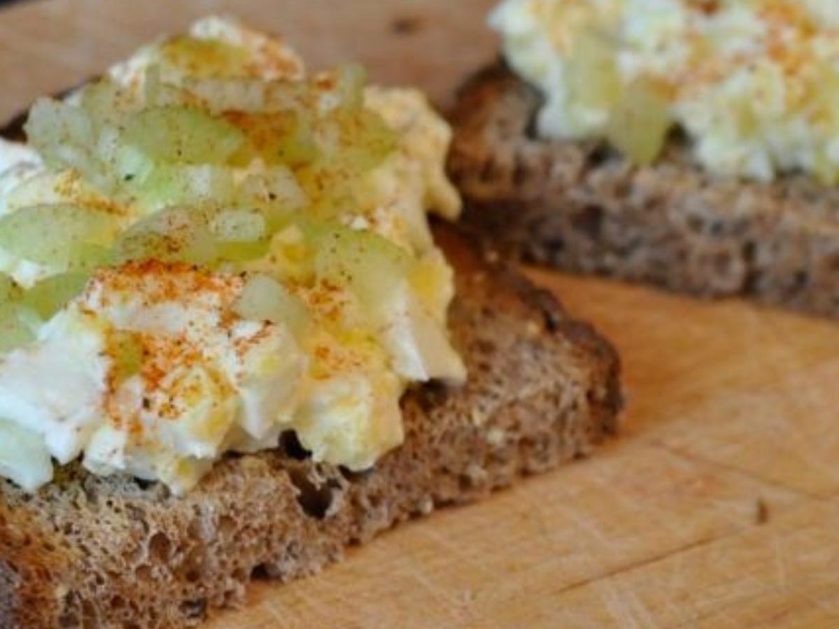 Devilled Egg Toast Healthy Recipe
