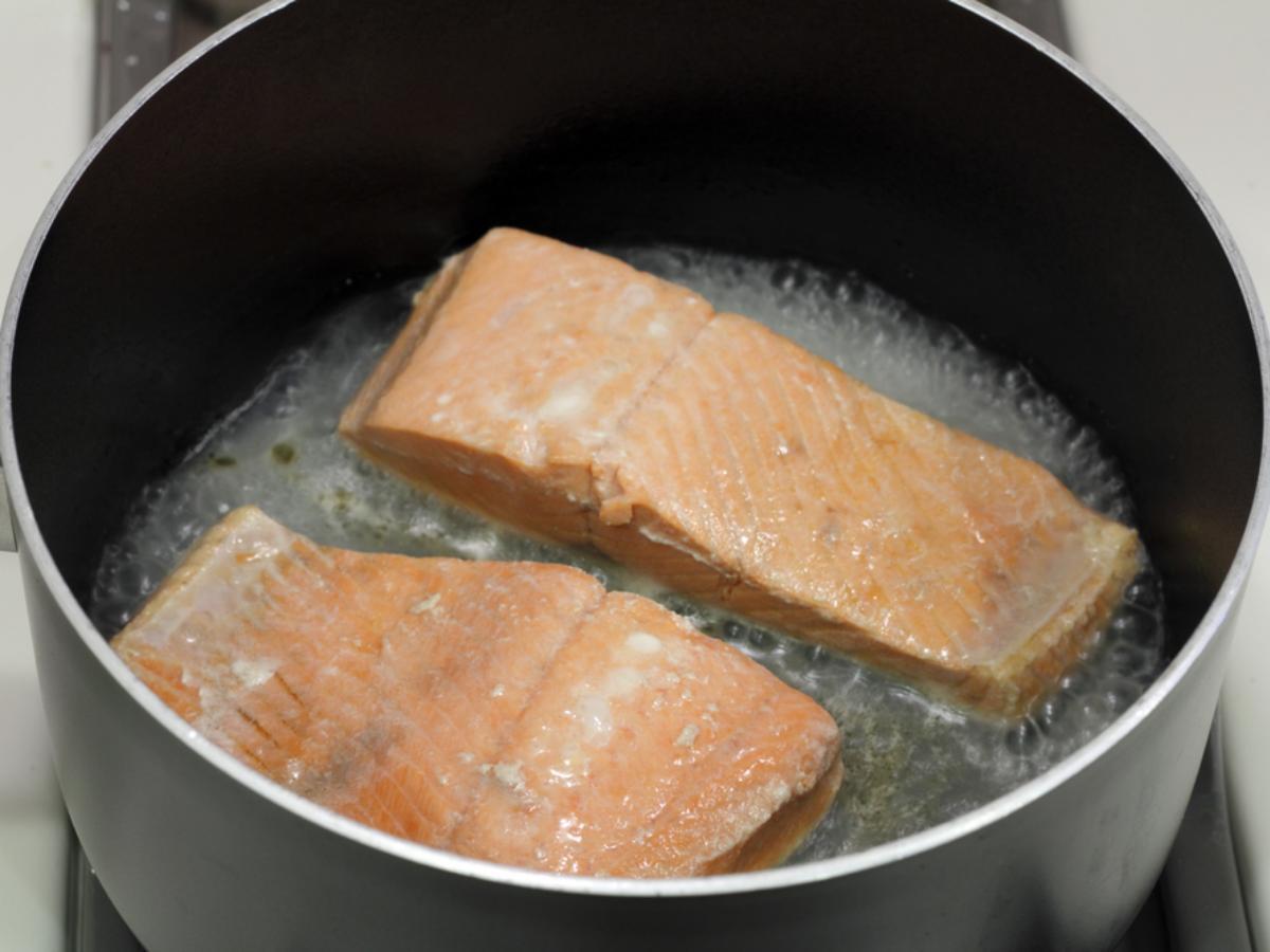 Dill Poached Salmon Healthy Recipe