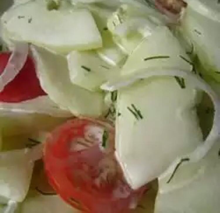 Easy Lemony-Dilly Cucumber Salad Healthy Recipe