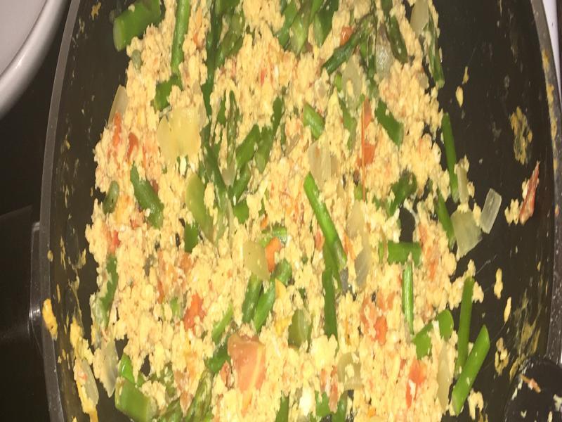Egg and Asparagus Scramble Healthy Recipe
