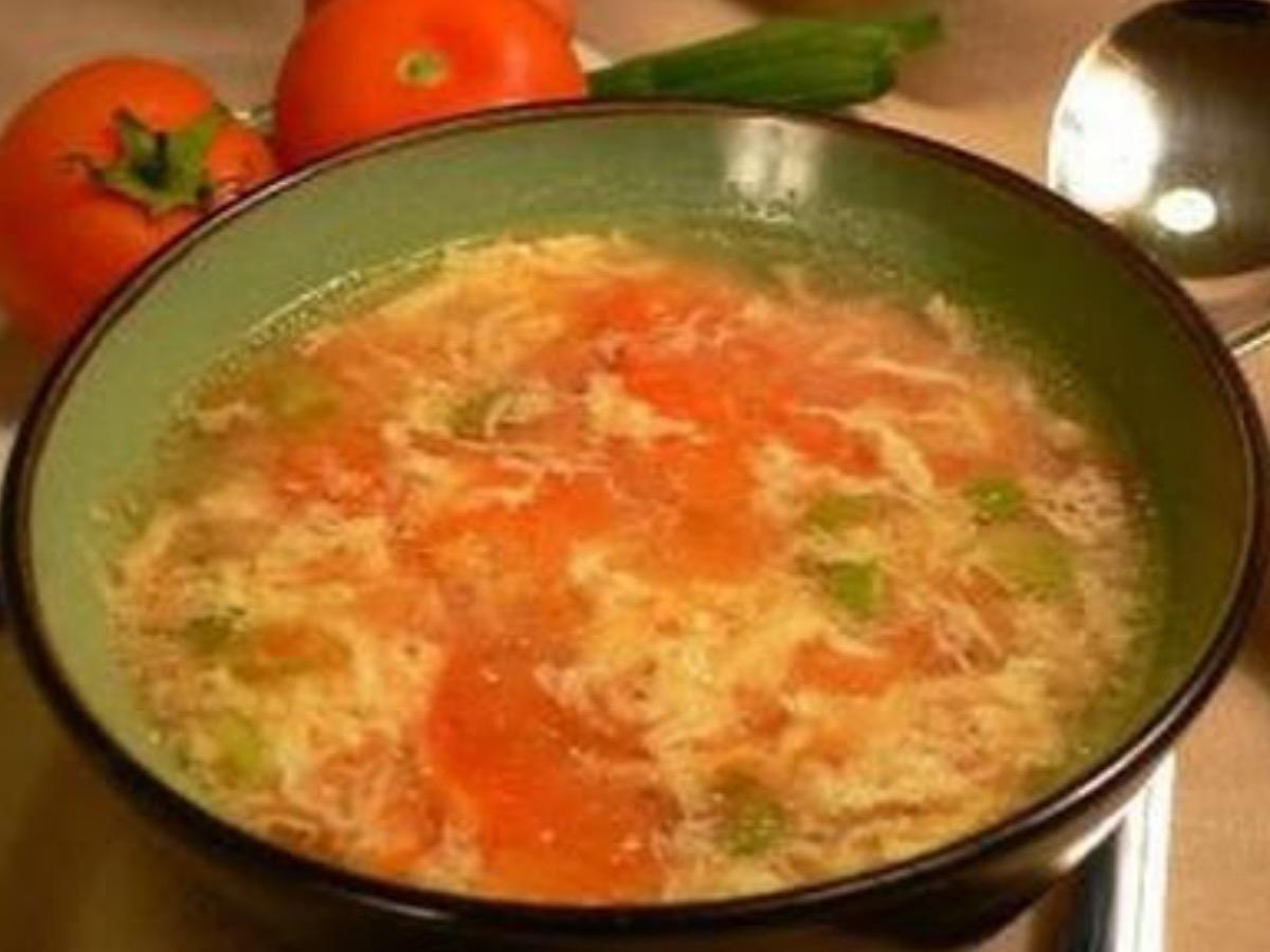 Egg and Tomato Soup Healthy Recipe