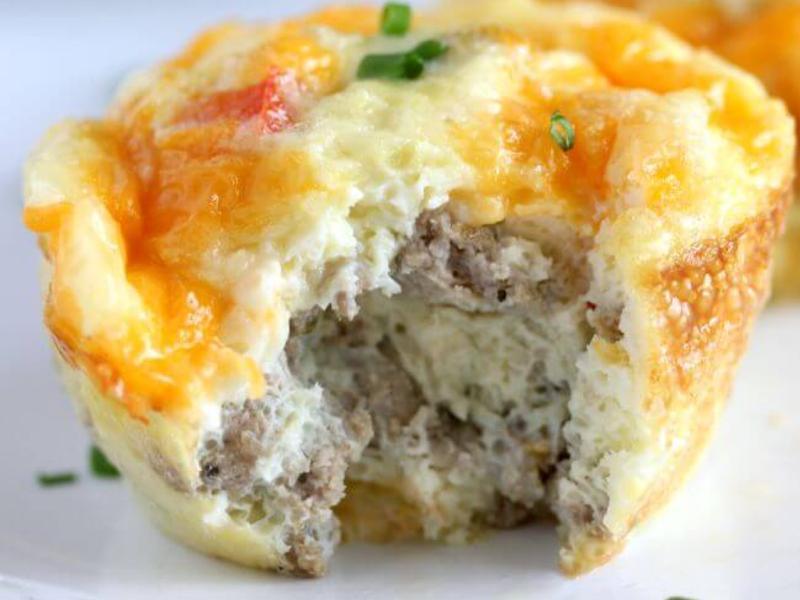 Egg Muffins with Sausage Healthy Recipe