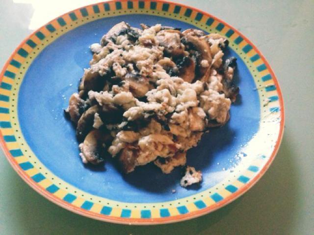 Egg White and Mushroom Omelet Healthy Recipe