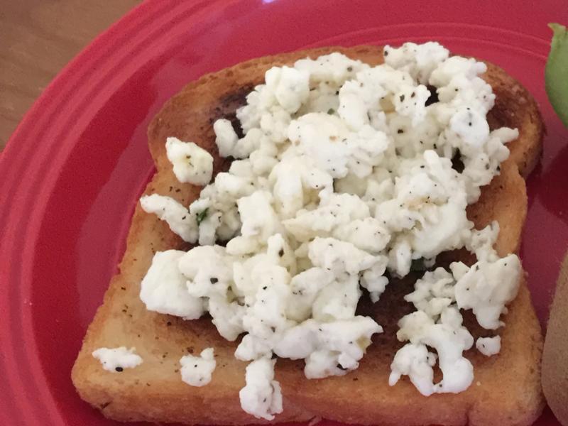 Egg Whites on Toast Healthy Recipe