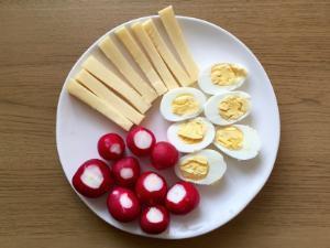 Eggs, Cheese, and Radishes Healthy Recipe