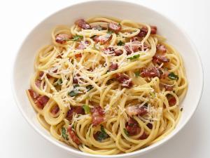 Farfalline Pasta Carbonara Healthy Recipe