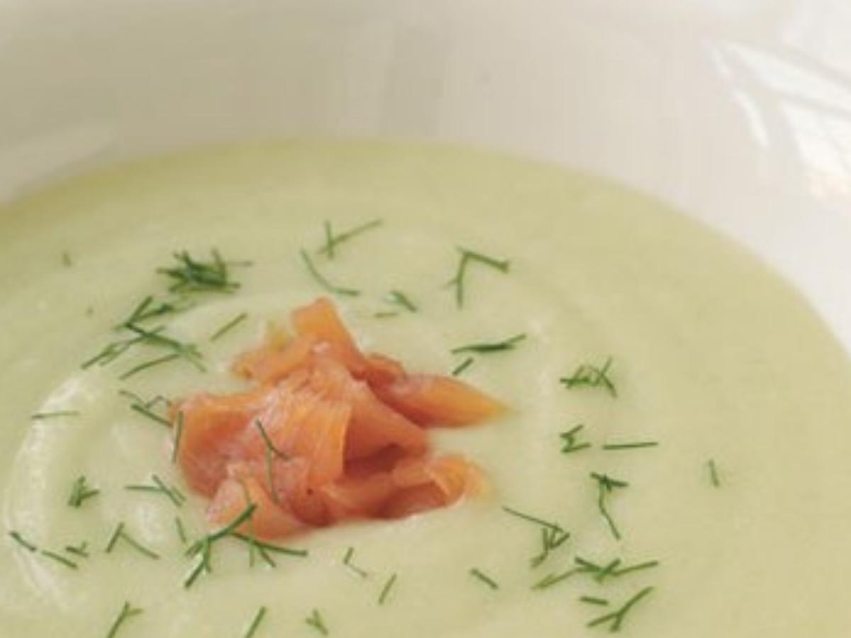 Fennel-Potato Soup with Smoked Salmon Healthy Recipe