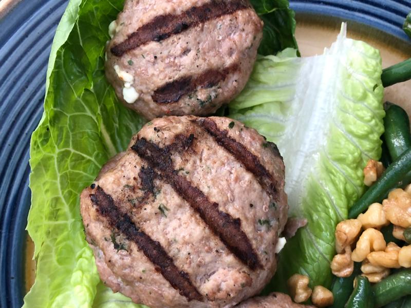 Feta-Stuffed Turkey Burgers Healthy Recipe