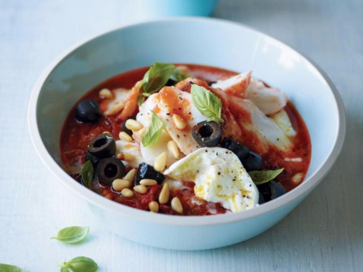 French Style Cod with Black Olives Healthy Recipe