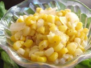 Fried Corn and Onions Healthy Recipe