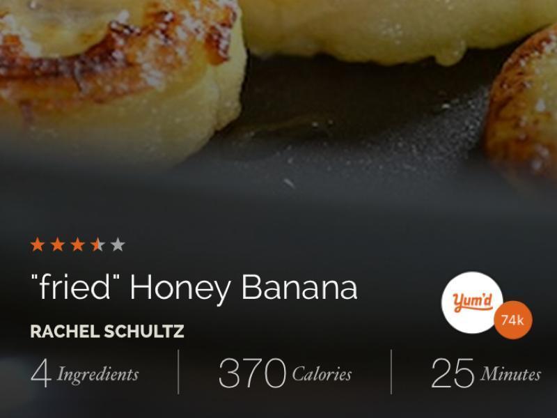 Fried Honey Banana Healthy Recipe