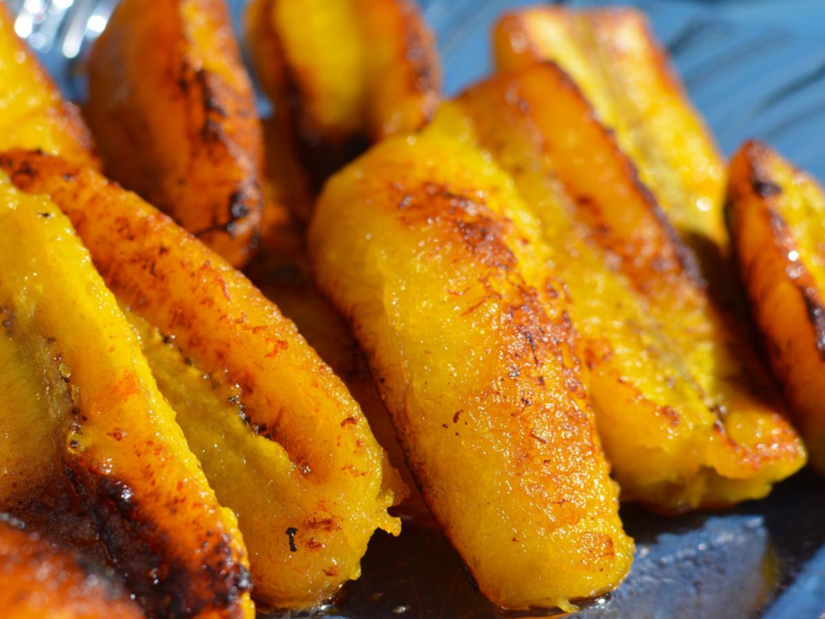 Fried Plantains with Sour Cream Healthy Recipe