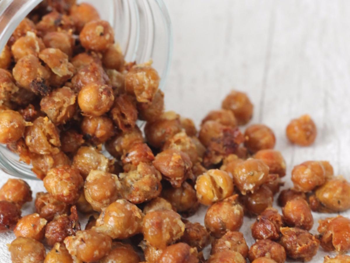 Garlic and Herb Parmesan Roasted Chickpeas Healthy Recipe