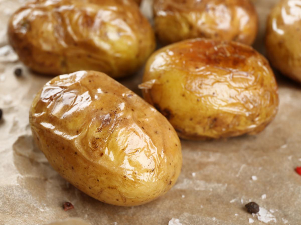 Garlic Baked Potato Healthy Recipe