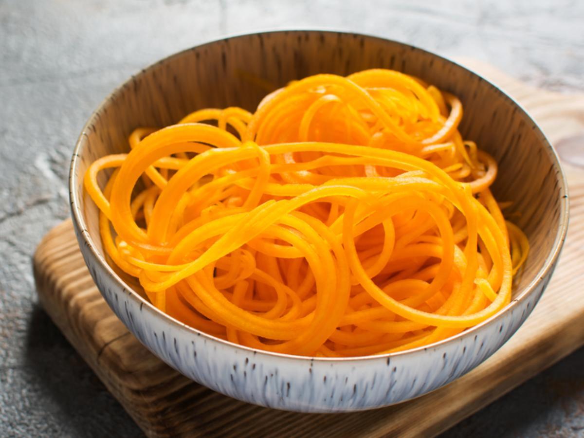 Garlic & Lemon Butternut Squash Noodles Healthy Recipe