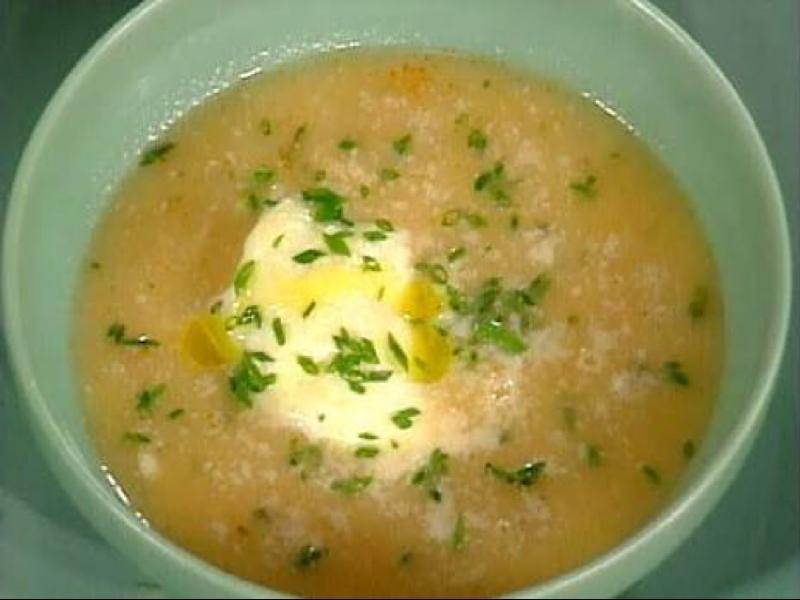 Garlic Soup with Poached Eggs Healthy Recipe