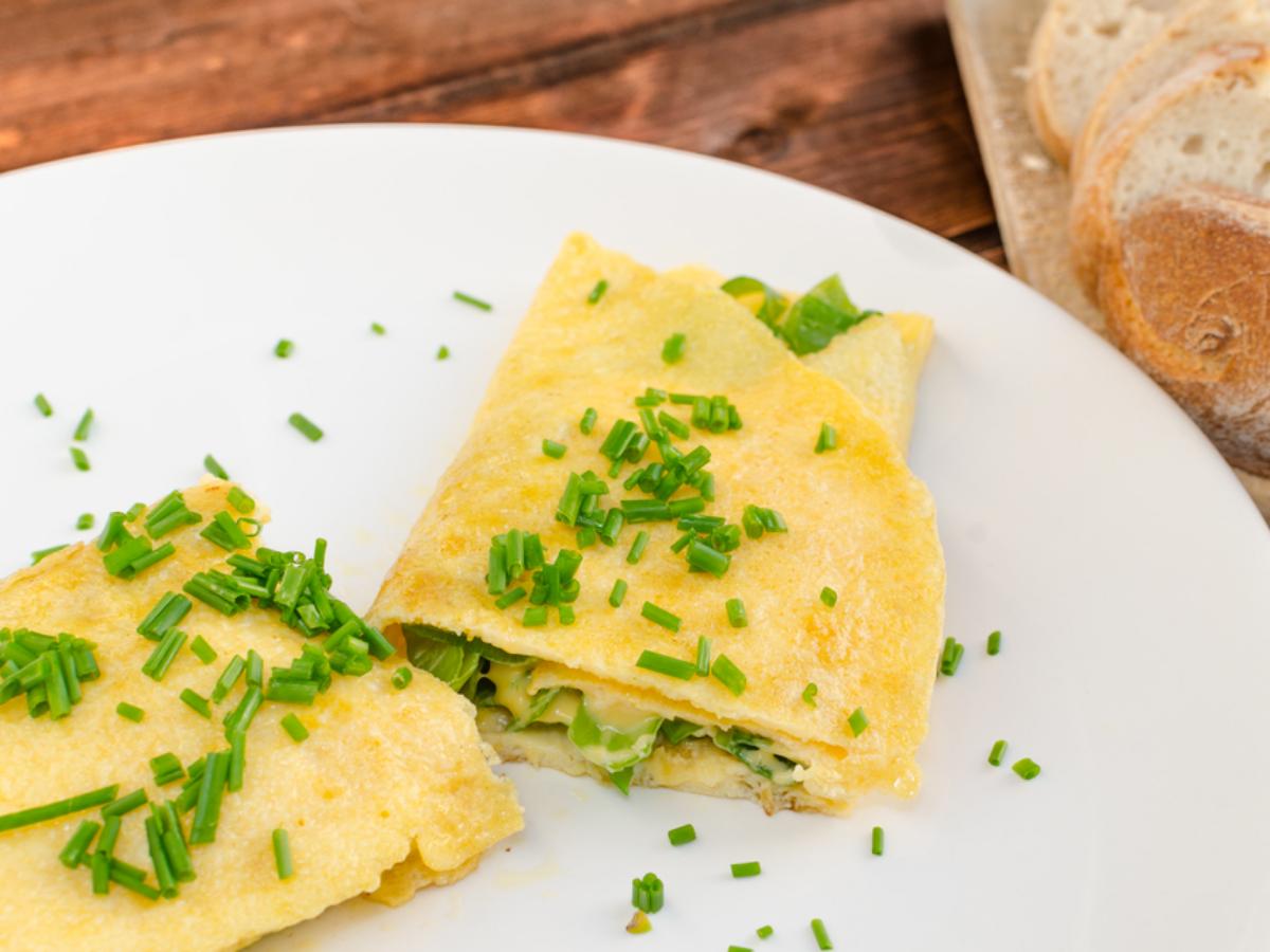 Goat cheese and herb omelet Healthy Recipe