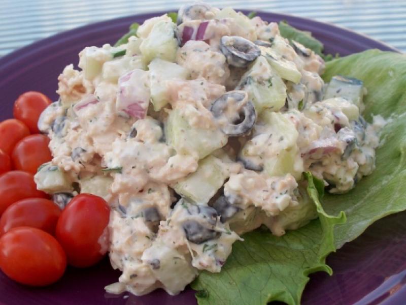 Greek Chicken Salad Healthy Recipe
