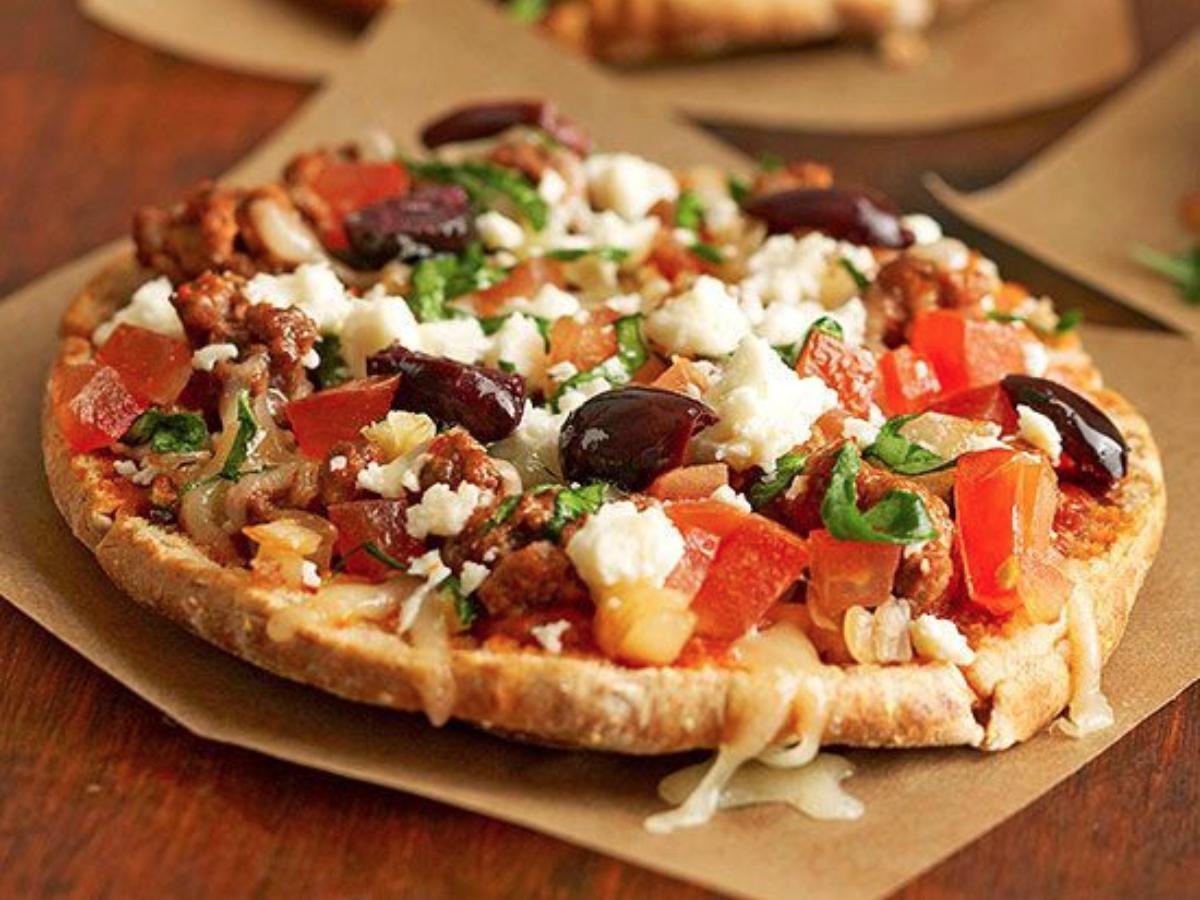Greek Pita Pizza Healthy Recipe