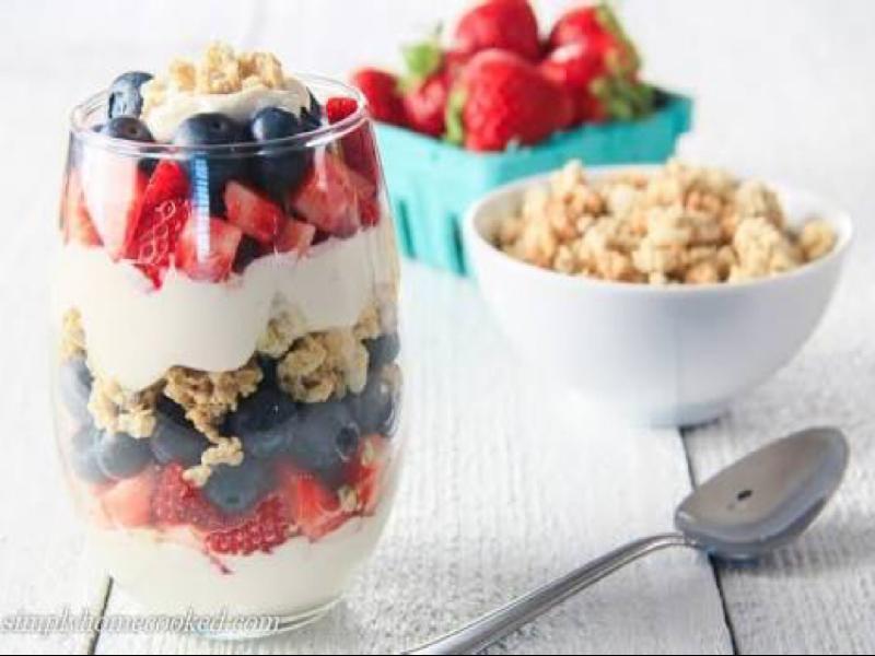 Greek Yogurt and Berry Parfait Healthy Recipe