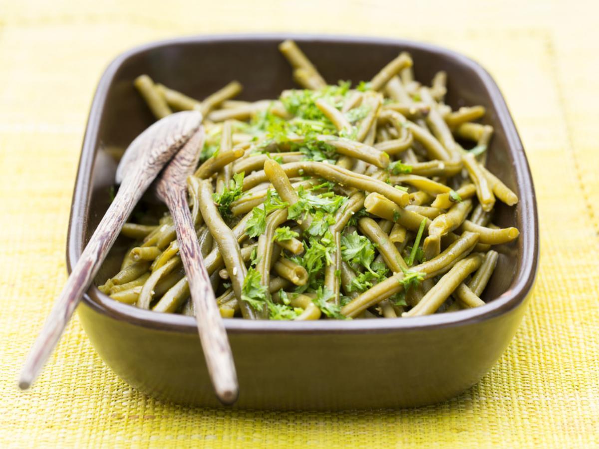 Green Bean Salad with Basil, Balsamic, and Parmesan Healthy Recipe