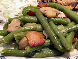 Green Beans With Bacon and Mushrooms Healthy Recipe
