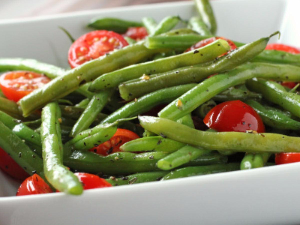 Green Beans with Cherry Tomatoes Healthy Recipe