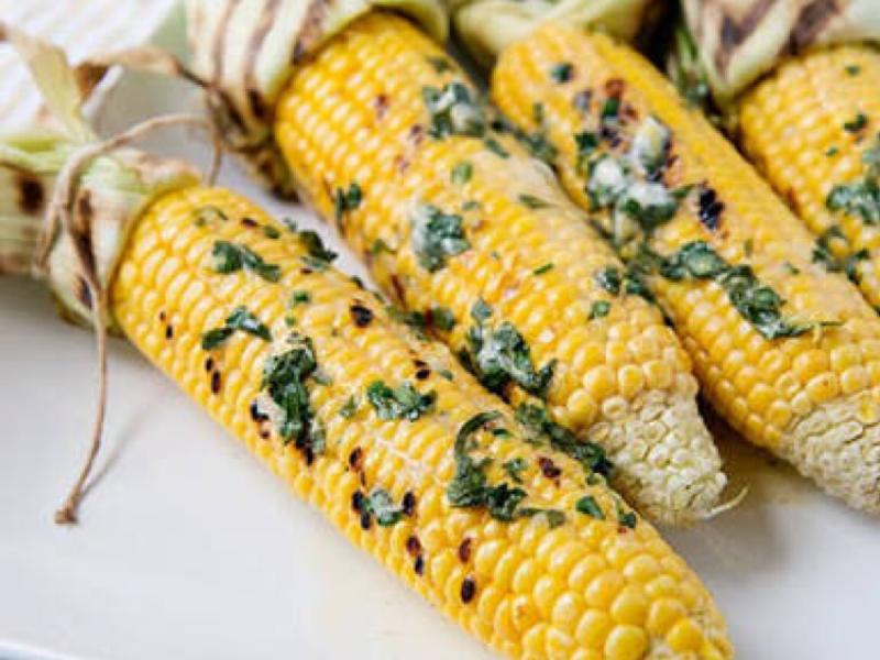 Grilled Corn with Herbs Healthy Recipe
