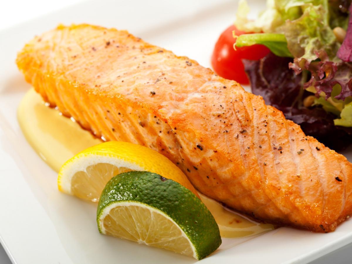 Grilled Salmon with Lime Butter Sauce Healthy Recipe