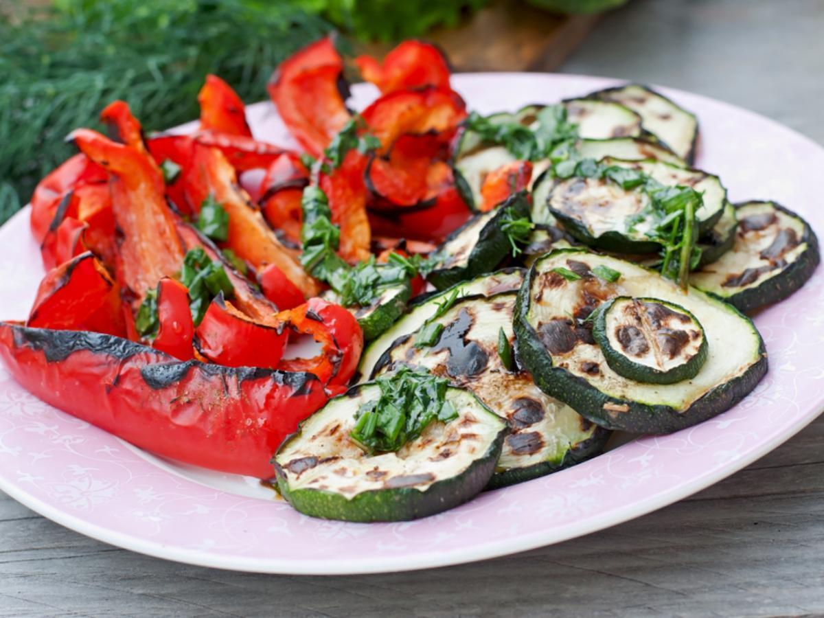 Grilled Zucchini Pepper Salad Healthy Recipe