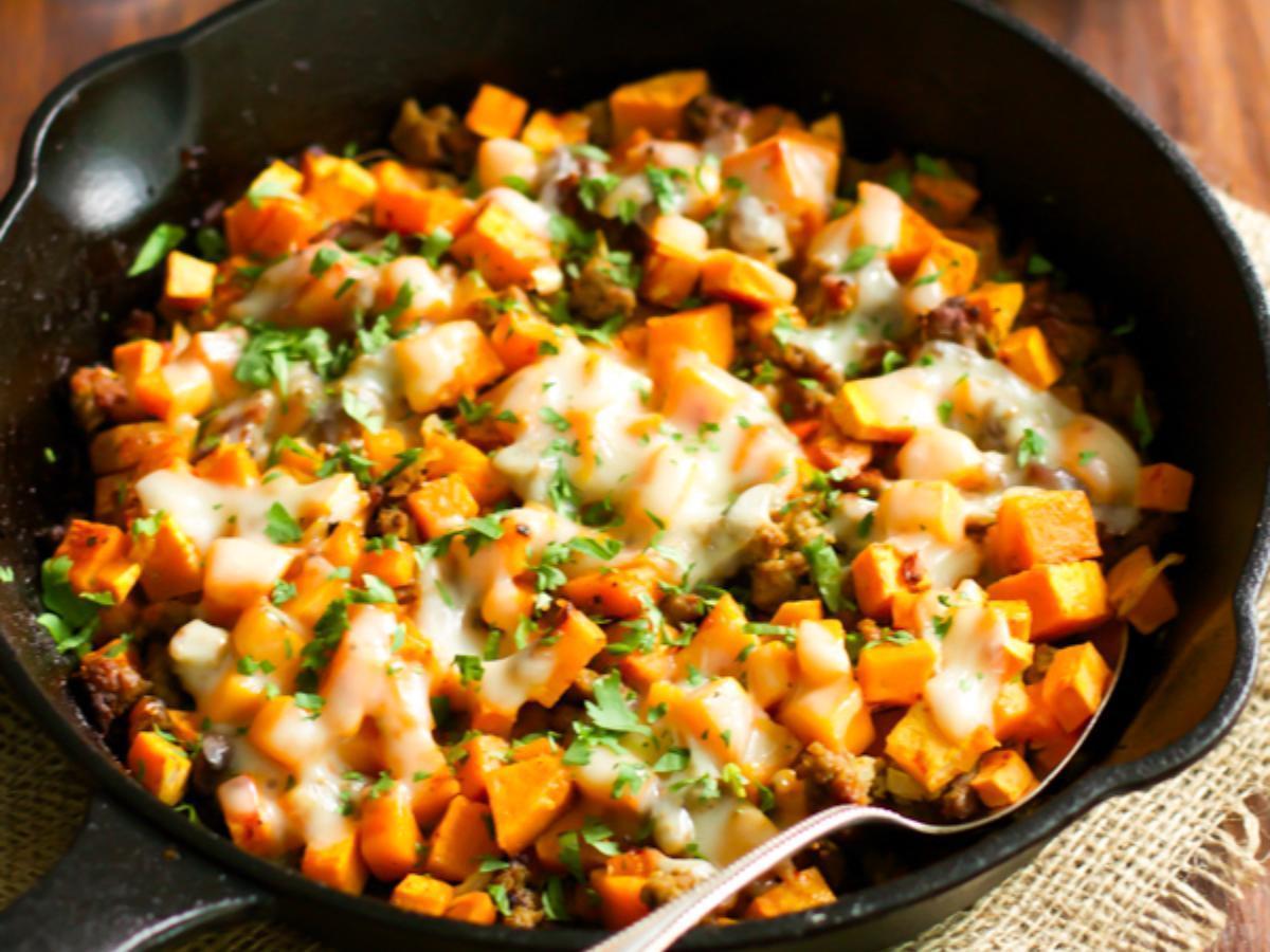 Ground Turkey Sweet Potato Skillet Healthy Recipe