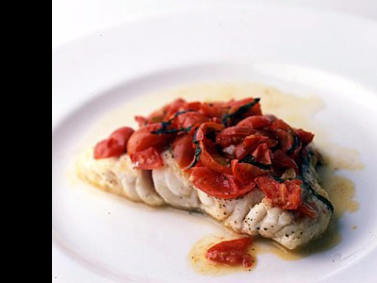 Grouper with Tomato and Basil Healthy Recipe