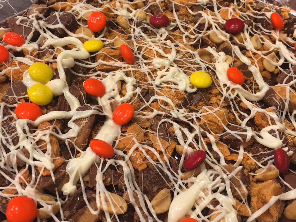 Halloween Peanut Butter and Toffee Candy Bar Healthy Recipe