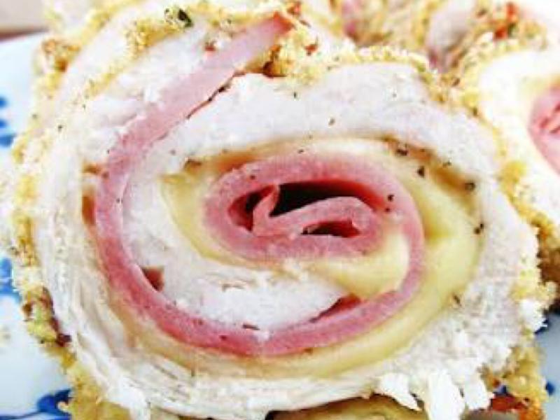 Ham and Cheese Chicken Roll-ups Healthy Recipe