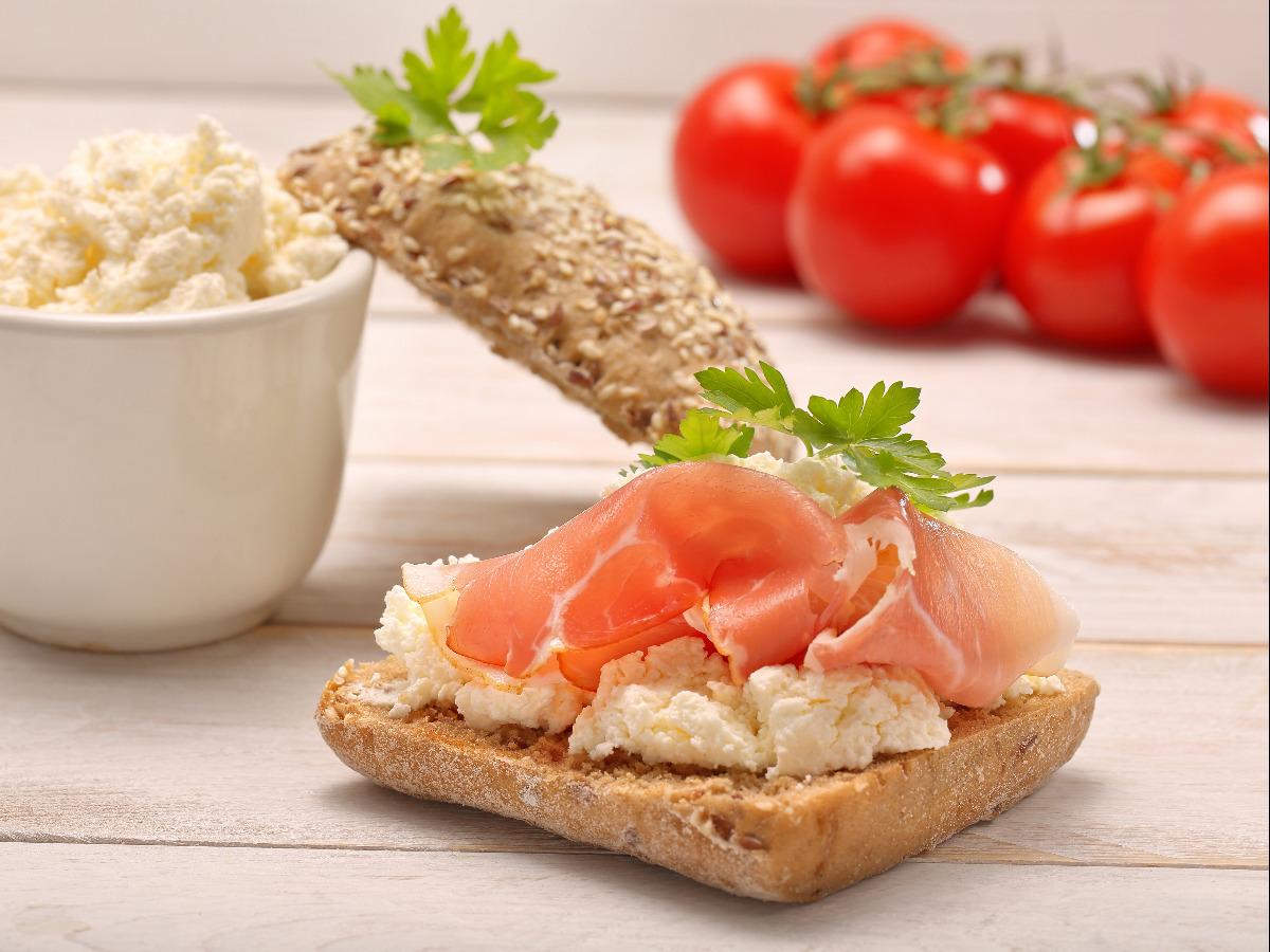 Ham and Cottage Cheese Sandwich Healthy Recipe