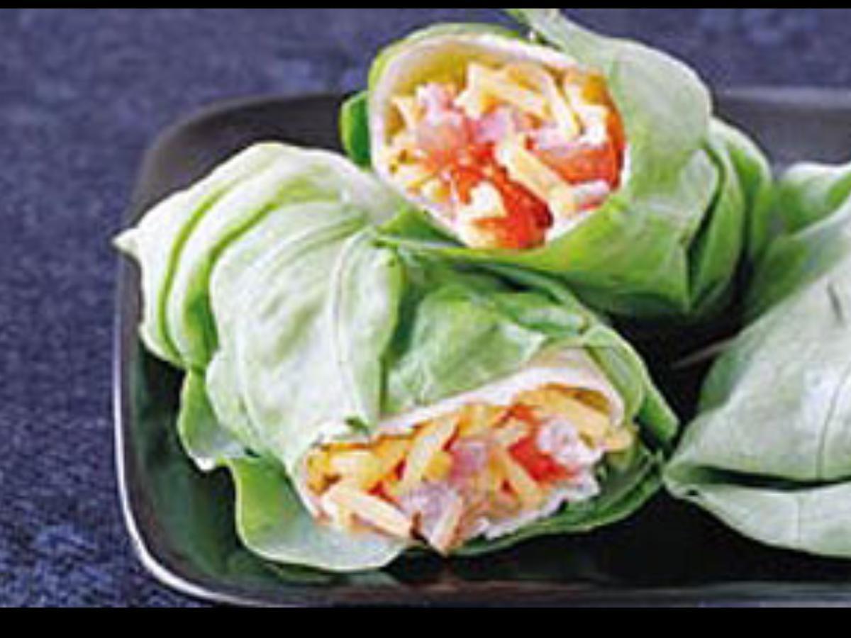 Ham, Cheese, and Tomato Roll-ups Healthy Recipe